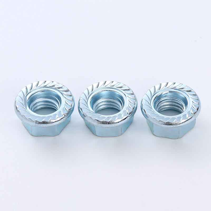 Жоғары күшті алты қырлы гайкалар фланецтері бар