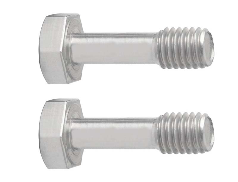 Hexagon head screw with waisted shank