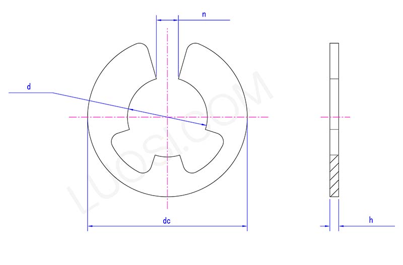 Lock washer Structure diagram