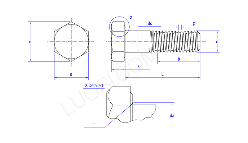 Precision Engineered Hexagon Head Bolt